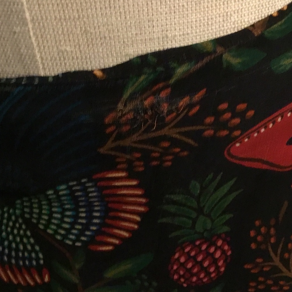 Farm Rio Floral Ruffle Maxi Skirt - Black with Multicolor Floral - Picture 4 of 6